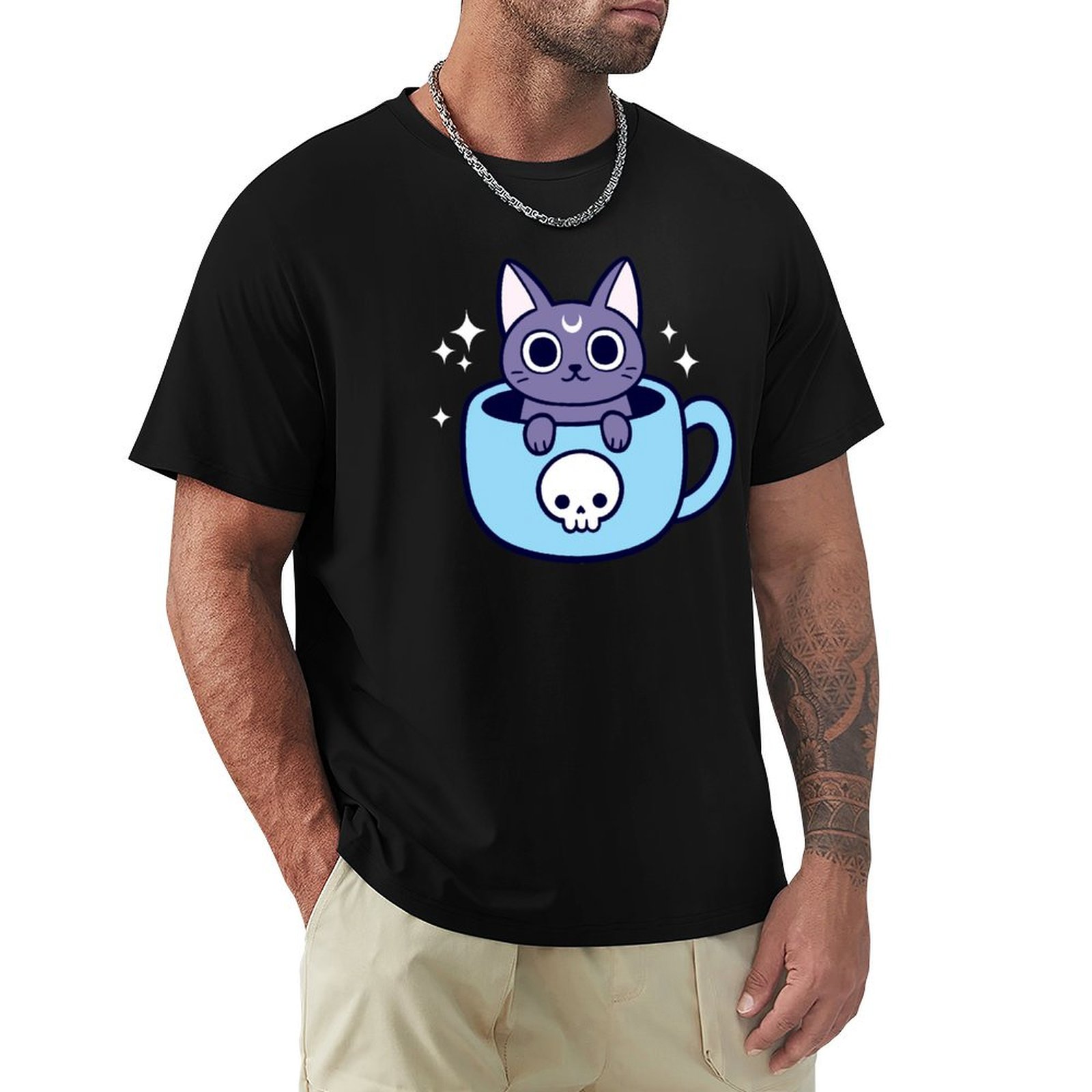 Coffee Tea Knits - Black Magic Tea / Coffee Cat