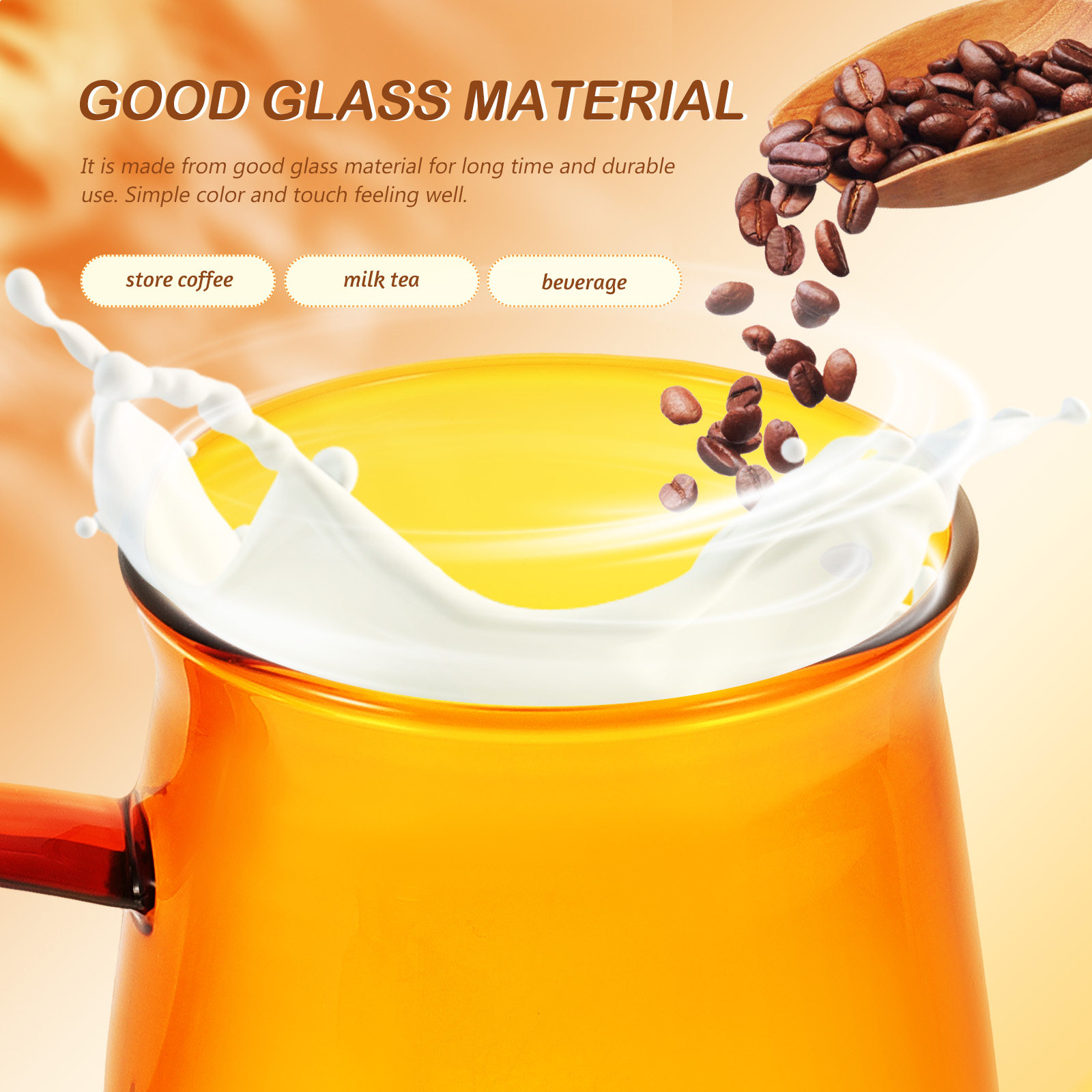 Coffee Tea Shop - 1Set Vintage Glass Coffee Cup Set