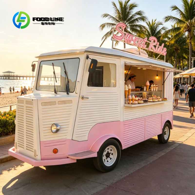 Customized Pink Drivable Food  - Coffee Tea Van recension och pris