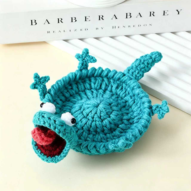 Cute Crochet Animal Coaster Ha - Coffee Tea Knits recension och pris