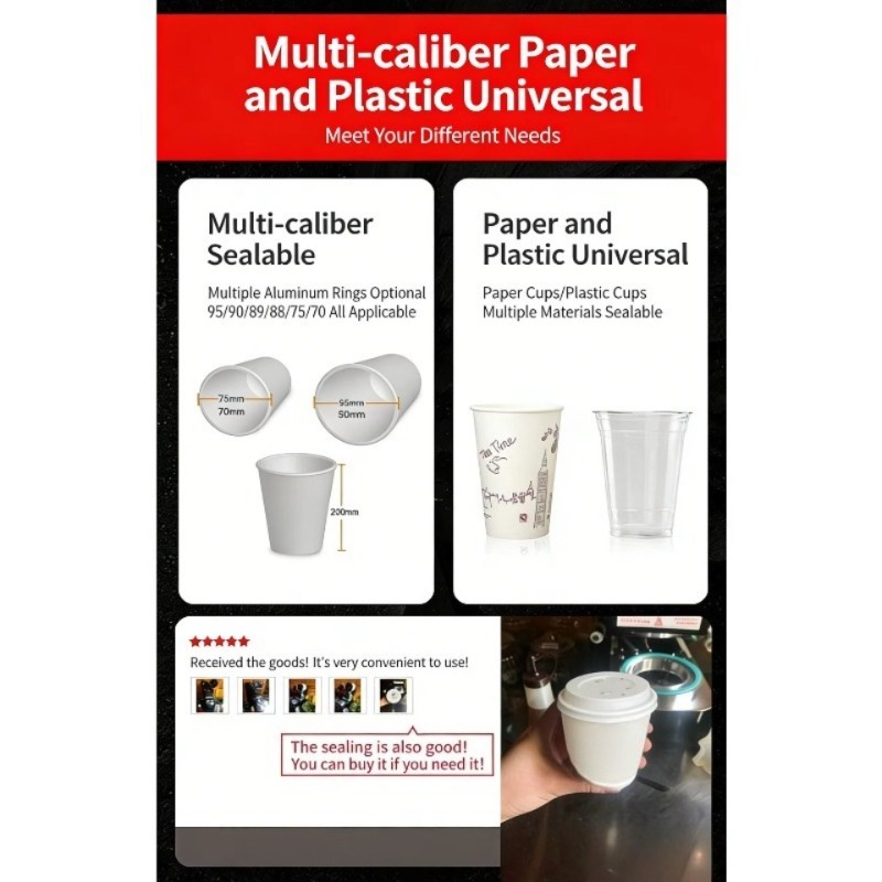 Automatic Plastic Cup Sealing  - Coffee Tea Shop recension och pris
