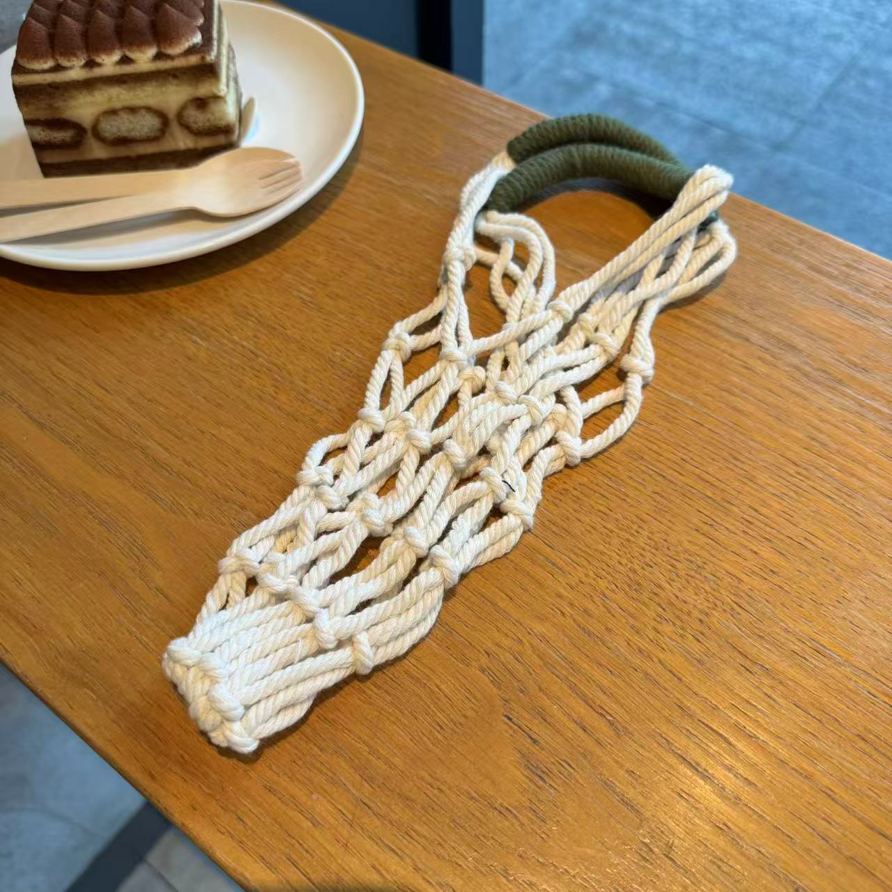 Handmade Macrame Cup Holder Ba - Coffee Tea Knits recension och pris